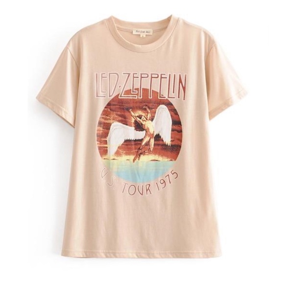 NWT, LED Zeppelin 1975 Tour Band T-Shirt - Picture 3 of 15